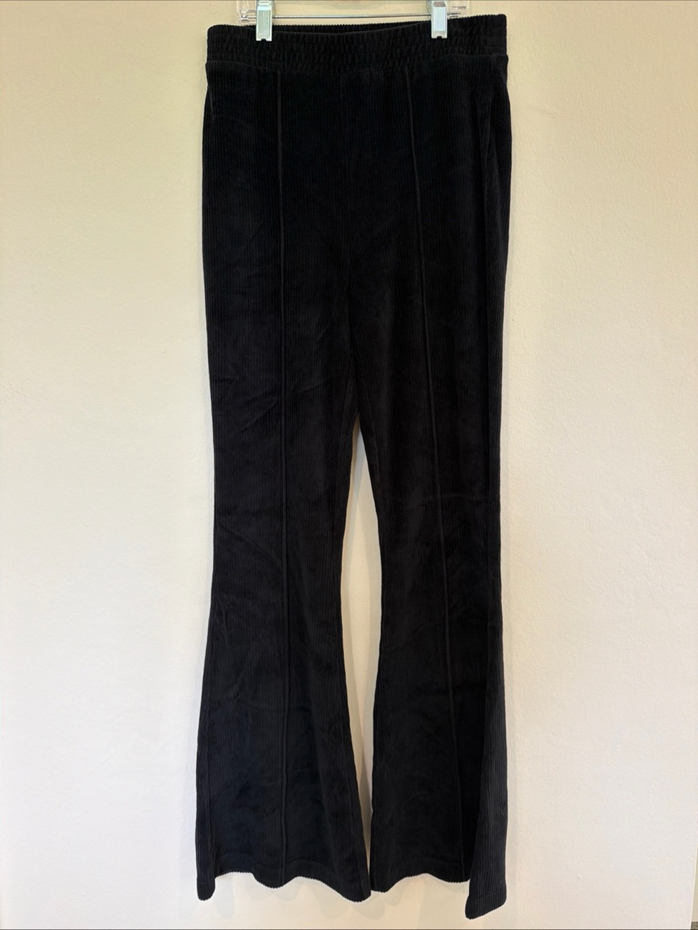 aerie Black Corduroy Flared Pants